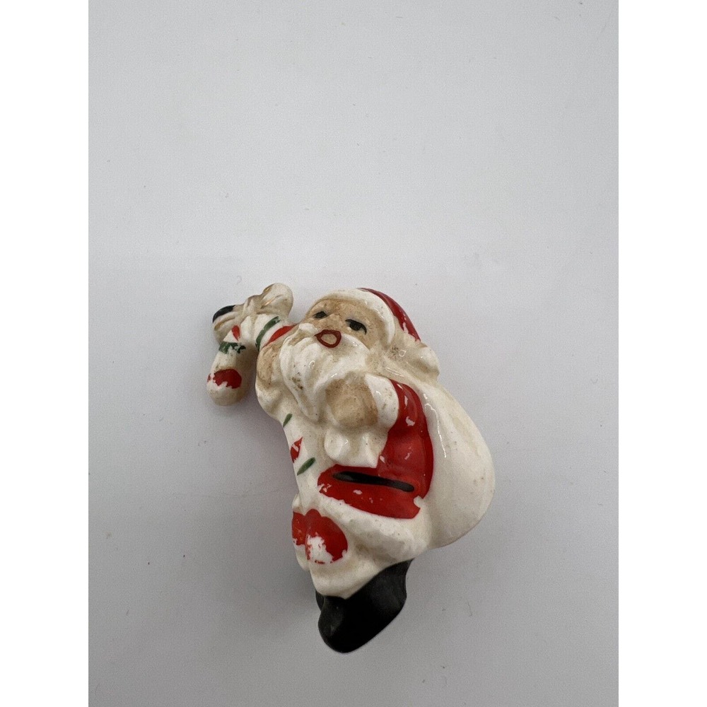 Vintage Holiday Party Home Decoration Christmas Santa Claus Figurine - 1.75" - Picture 1 of 5